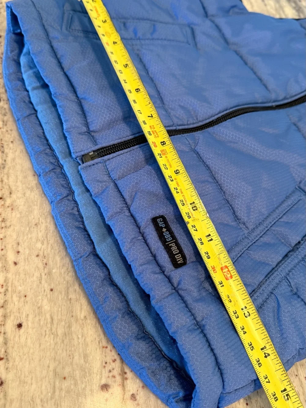 Gap Kids blue quilted vest 4T